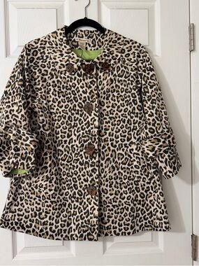 Forever 21 Leopard Print Jacket - Black, Beige, Brown